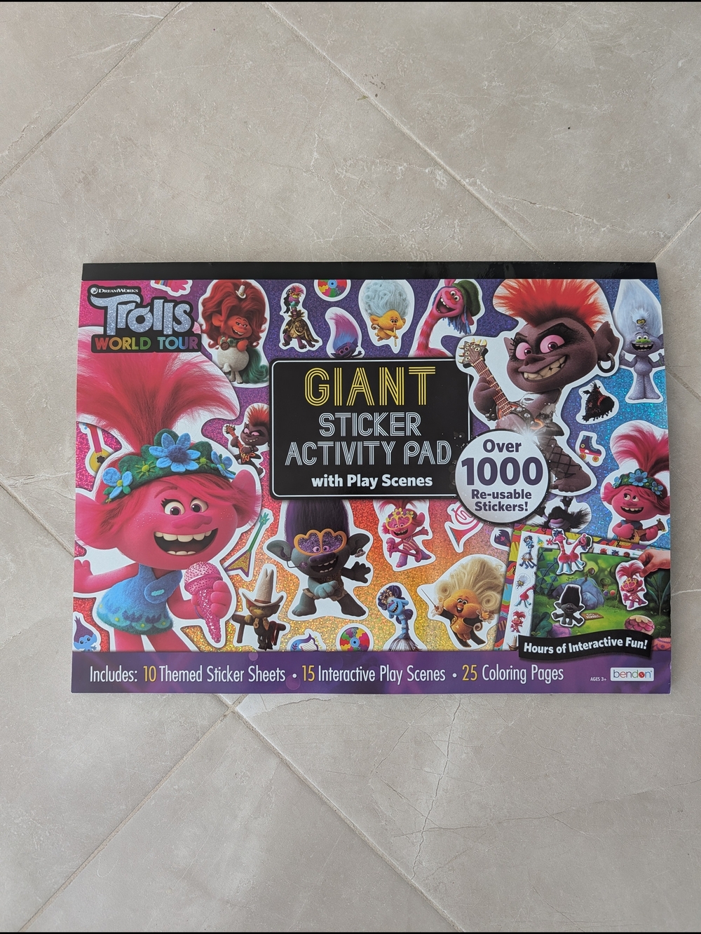 2/$40 Trolls World Tour Giant Sticker Activity Pad
